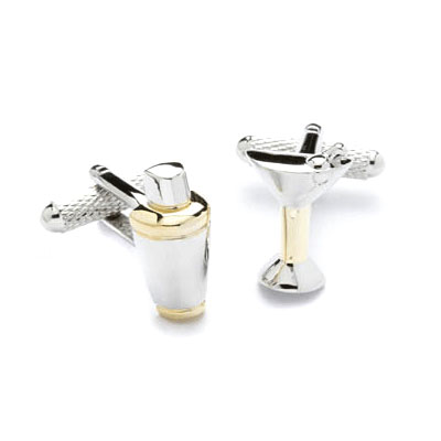 martini cufflinks