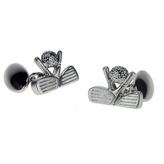 Engravable Golf Ball Clubs Cufflinks