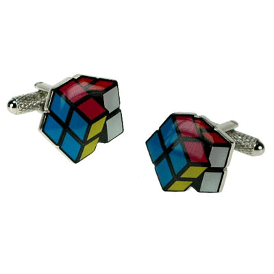 Rubik's Cube Cufflinks