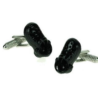 Black Crocs Cuff Links