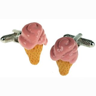 Pink Ice Cream Cufflinks
