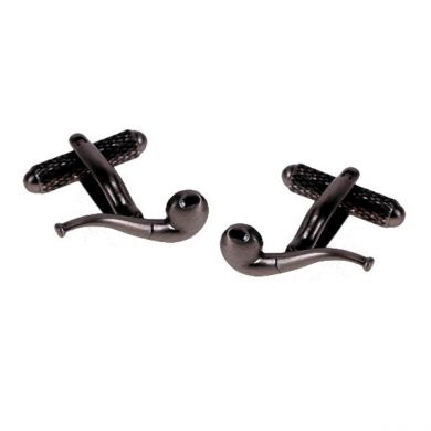 Burnished Pipe Cufflinks