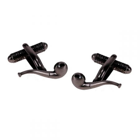 Burnished Pipe Cufflinks