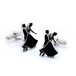 Ballroom Dancing Silhouette Cufflinks
