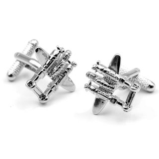 Twin Bodied Airplane Cufflinks