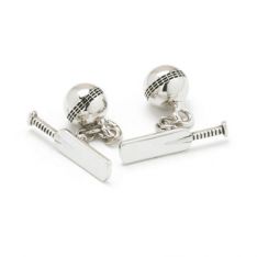 Cricket Ball & Bat Cufflinks