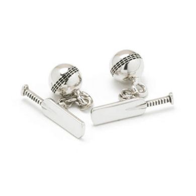 Cricket Ball & Bat Cufflinks