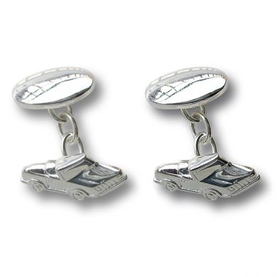 Sterling Silver Car Cufflinks