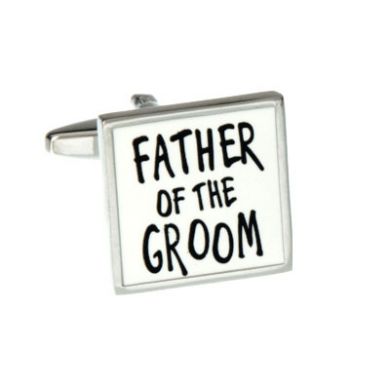 Father Of The Groom Square Cufflinks
