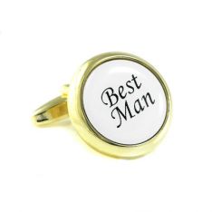 Gold Color Best Man Cufflinks