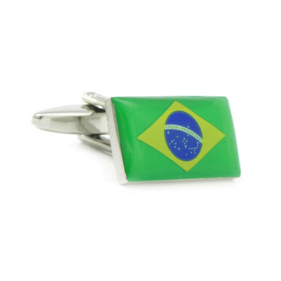Brazilian Flag Cufflinks