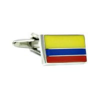 Colombia flag cufflinks with gift box Colombian Love Cufflinks