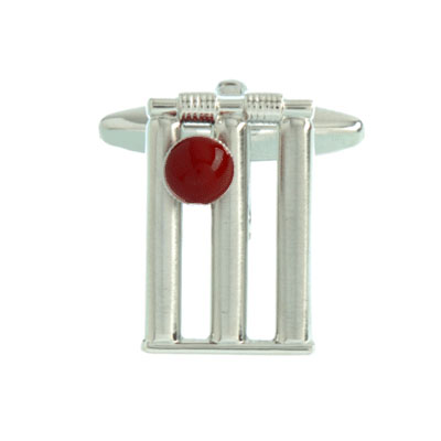 Cricket Wicket & Ball Cufflinks