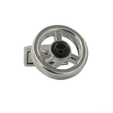 Onyx Steering Wheel Cufflinks