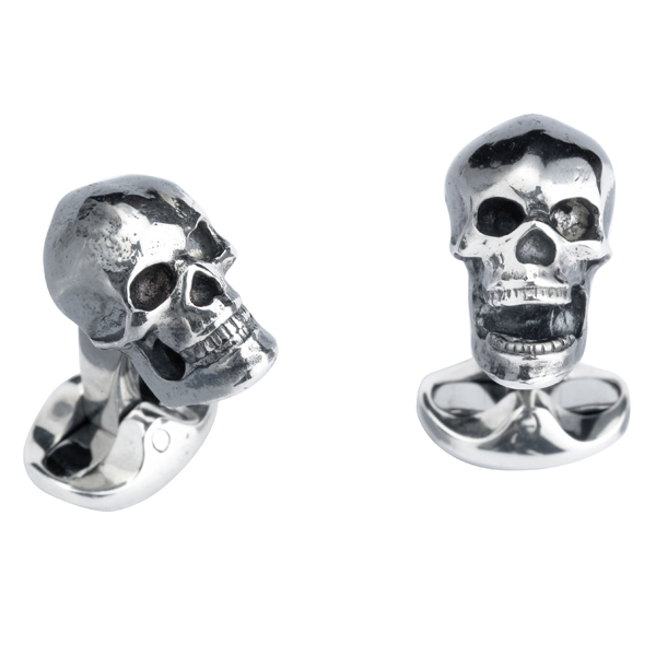 Sterling Jaw Skull Cuff Links: Cufflinks Depot