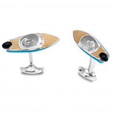 Sterling Silver Speed Boat Cufflinks