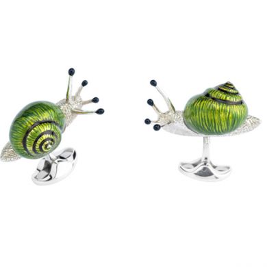 Sterling Snail Cufflinks