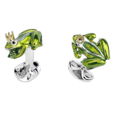 Sterling Frog Prince Cufflinks Sterling Frog Prince Cufflinks