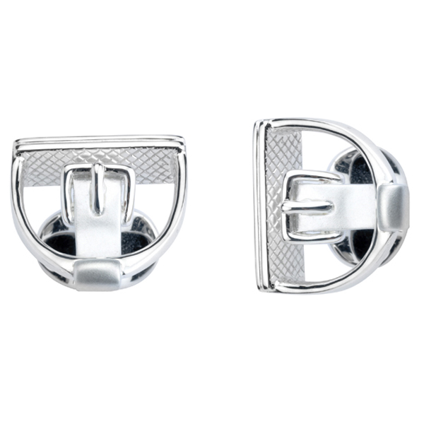 Designer Sterling Stirrup Cufflinks Cufflinks Depot