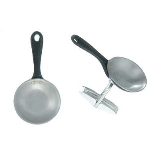 Sterling Skillet Pan Cufflinks