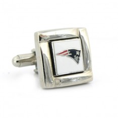 Framed New England Patriots Cufflinks