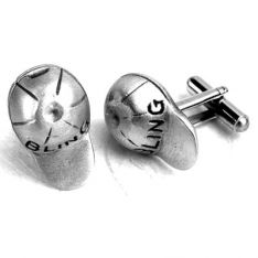 Bling Baseball Cap Cufflinks