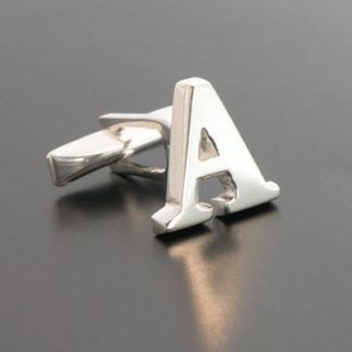 Sterling Letter A Cufflinks