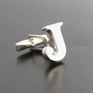 Sterling Letter J Cufflinks