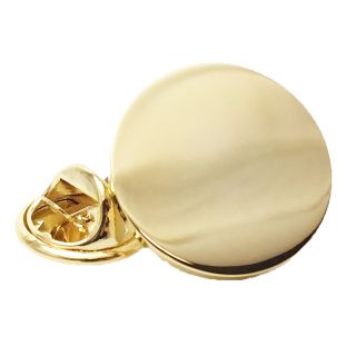 Gold Engravable Lapel Pin