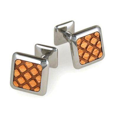 Wood Cufflinks Hand Made in The USA Wooden Accessories Company Frosted Cupcake Cufflinks 