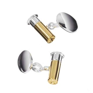 Two-Tone Cartridge Engravable Cufflinks
