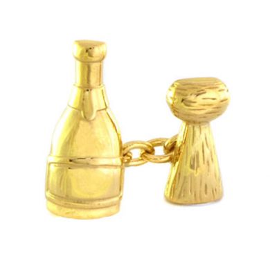 Champagne Bottle & Cork Cufflinks