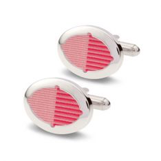 Ribbon Oval Cufflinks