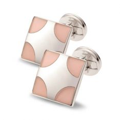 Pink Cats Eye cufflinks