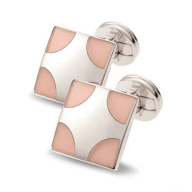 Pink Cats Eye cufflinks