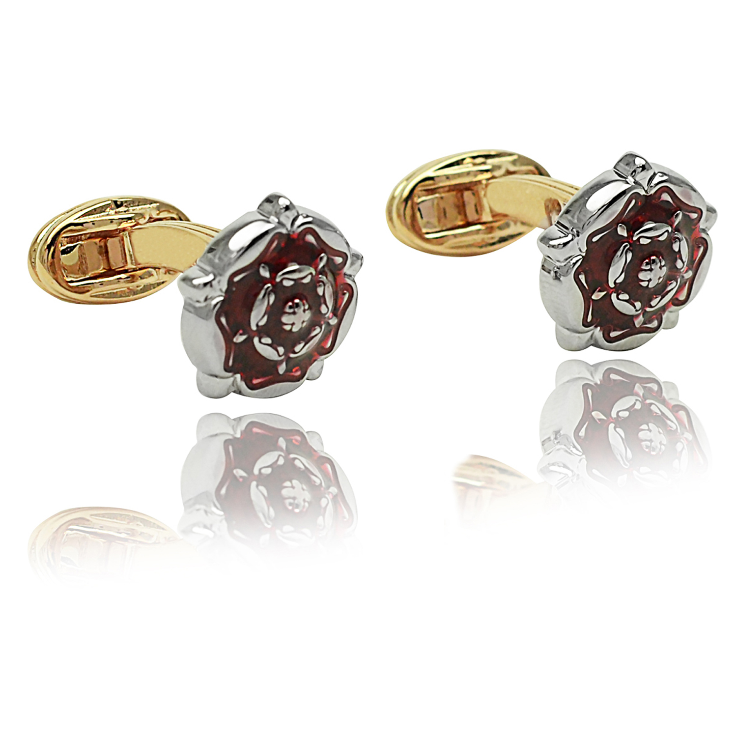 Red Tudor Rose Cufflinks Cufflinks Depot