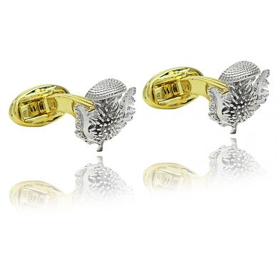 Silver Thistle Cufflinks