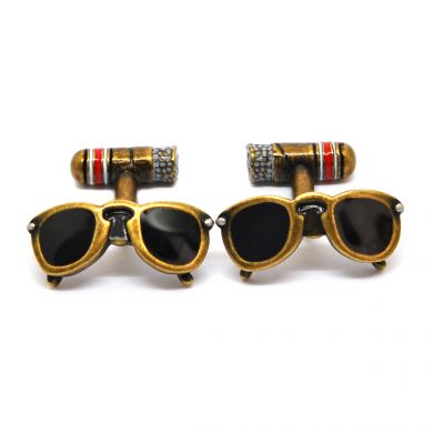 Retro Sunglasses and Cigar Cufflinks