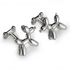 Silver Balloon Dog Cufflinks