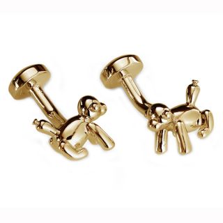 Gold Tone Balloon Monkey Cufflinks