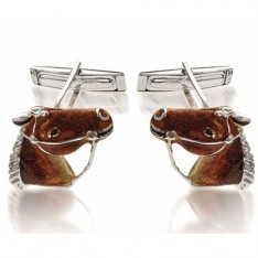 Hand Painted Horse Cufflinks