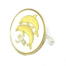 Dolphin Coin Cufflinks (Iceland)