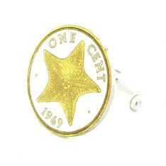 Starfish Coin Cufflinks (Bahamas)