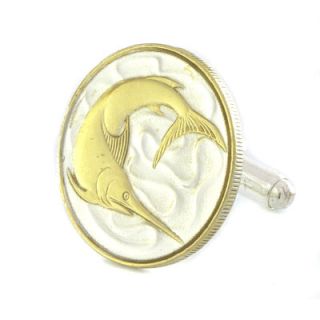 Swordfish Coin Cufflinks (Singapore)