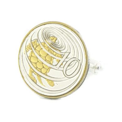 Turtle Coin Cufflinks (Cayman Is.)