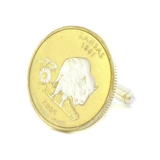 Sacred White Buffalo Coin Cufflinks