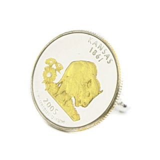 Kansas State Quarter Cufflinks