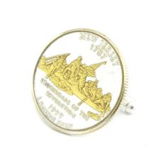New Jersey State Quarter Cufflinks