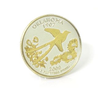 Oklahoma State Quarter Cufflinks