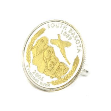 South Dakota State Quarter Cufflinks